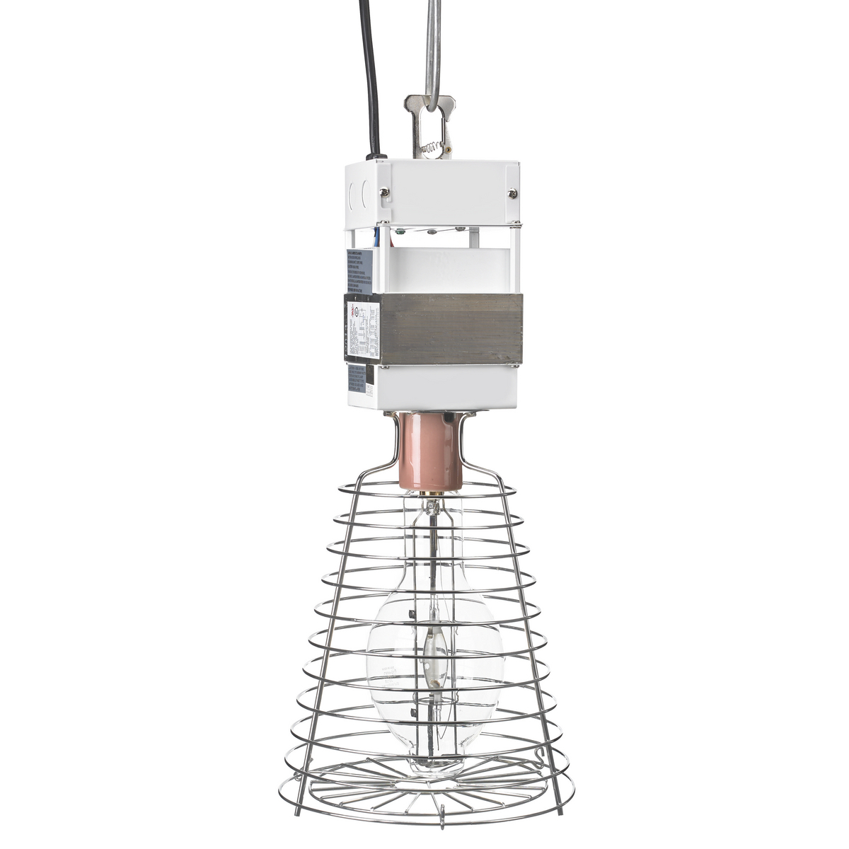 HBLMHHB400 Non-Dimmable Standard Sized Multi-Tap High Bay Work Light With Wire Guard, Metal Halide Lamp, 125 VAC
