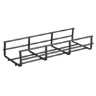 Hubbell Wiring Device Kellems, Wire Basket Tray, Overhead Tray, 2" x 8"x 118", Flat, Black