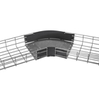 Hubbell Wiring Device Kellems, Wire Basket Tray, Preformed Radius, 45Degree, 2" High X 6" Wide, Pre-Galvanized