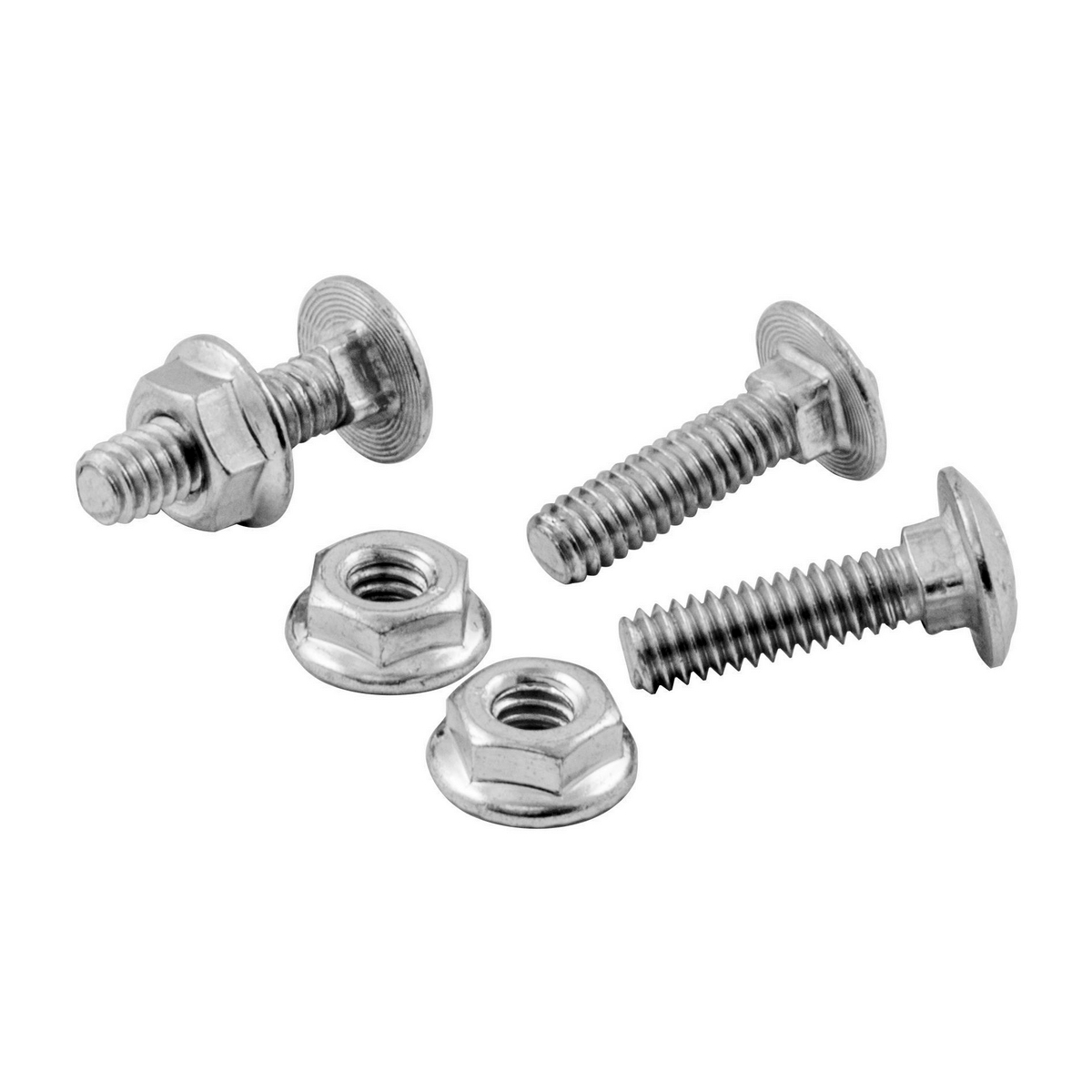 HBTNB Standard Nut and Bolt Set, For Use With Wire Basket Trays, 1/4-20 Size, 3 in L, Metallic