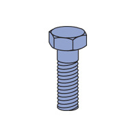 HHCS050094-EG Screw, 1/2 in, 15/16 in L Under Head, Steel, Electro-Galvanized