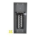 Load center, Homeline, 1 phase, 30 spaces, 60 circuits, 125A convertible main breaker, PoN, NEMA1, combo cover