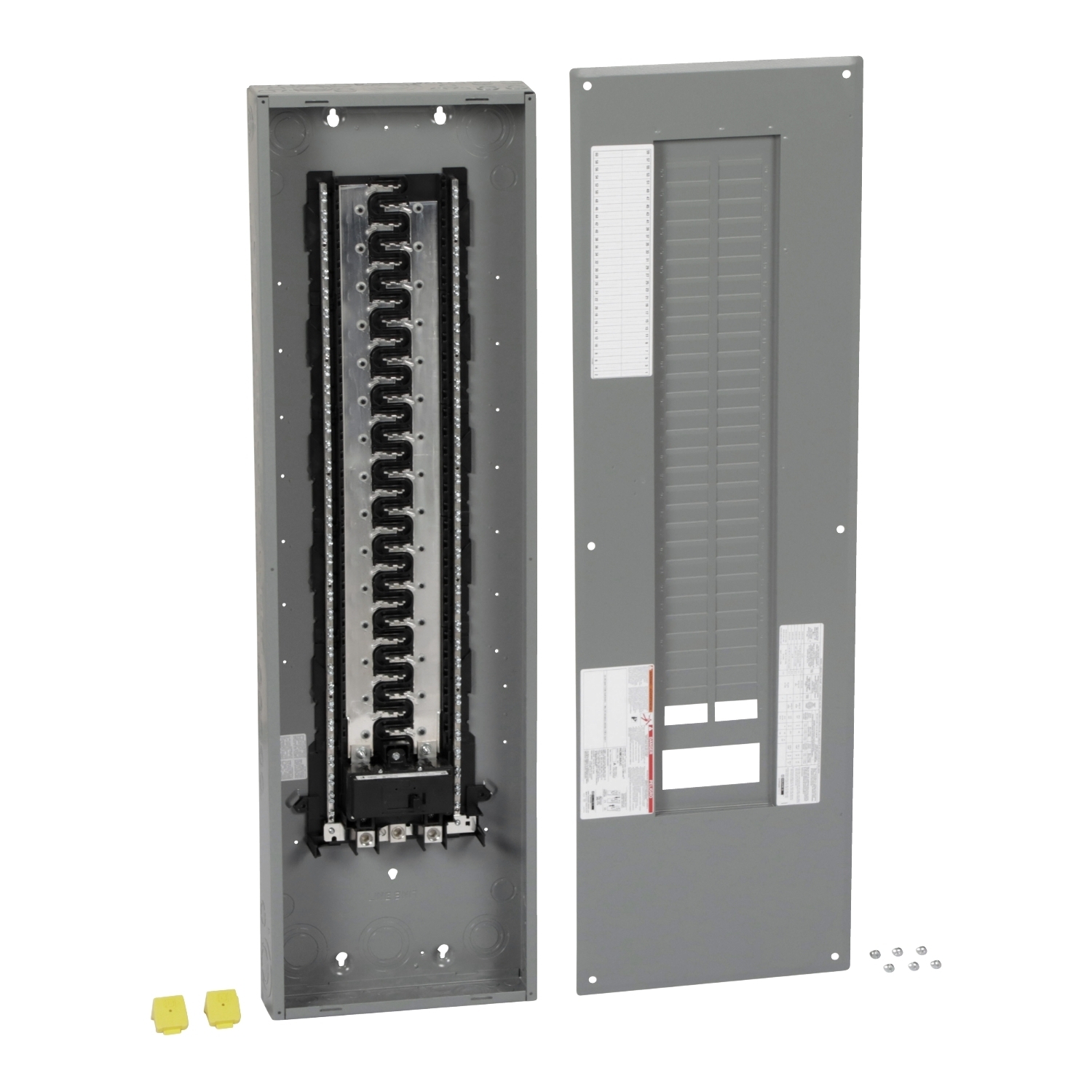HOM60120M200PC Homeline Load center, Homeline, 1 phase, 60 spaces, 120 circuits, 200A convertible main breaker, PoN, NEMA1, combo cover