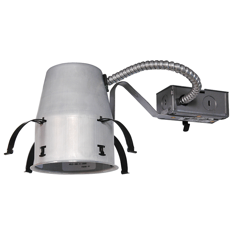 IC1R LEDT24 Dedicated Remodel Round Downlight Housing With Trim, LED Lamp, 120 VAC