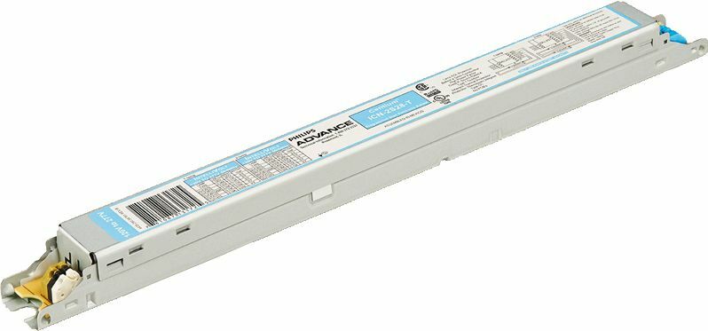 ICN2S28T35I Electronic Linear Fluorescent Ballast, Programmed, High, T5, 50/60 Hz, 120-277V, 9.5 inch x 1.3 inch x 1 inch