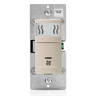 IPHS5-1LT Decora In-Wall Humidity Sensor and Fan Control, 3 Amp, Residential Grade, Single Pole