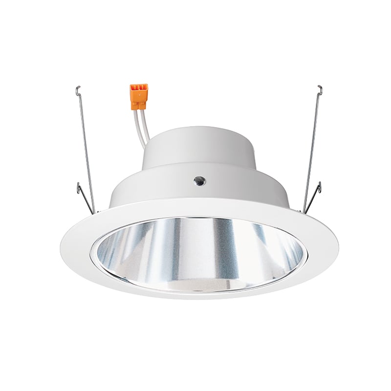 J6RL WD G4N DC 06LM 30K 90CRI 120 FRPC WWH 6 in Aperture Dimmable Generation 4 Round Retrofit Downlight Trim Module, 12 W Fixture, 5-3/4 in Ceiling Opening, 120 V AC, Aluminum Housing