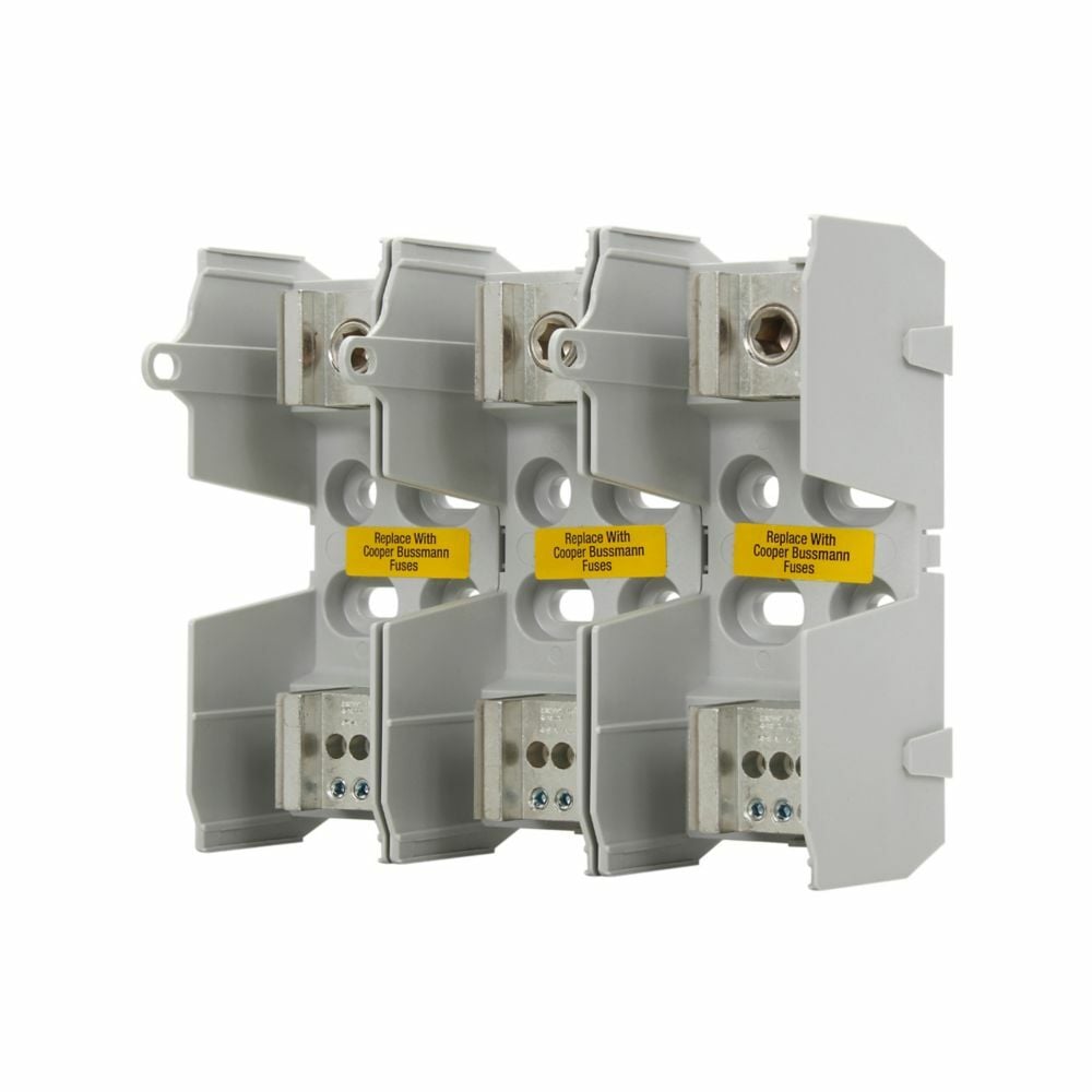 JM60200-3MW16 Modular Fuse Block, 600 V, 110 to 200 A, Class: J, (1) 6 AWG to 250 kcmil Cu/Al Line, (6) 14 to 4 AWG Cu, 8 to 4 AWG Al, (12) 14 to 10 AWG Cu Load Wire, 3 Poles