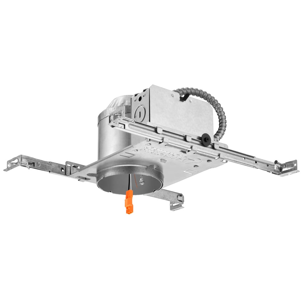 L3LED T24 R6 L3LED T24 New Construction Recessed Lighting Housing, Insulated/Non-Insulated Insulation, 120 VAC, 4 in Ceiling Opening, Aluminum Housing