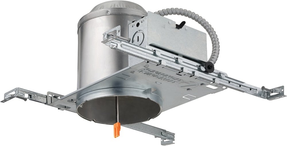 L7XLED T24 R6 L7XLED T24 New Construction Downlight Housing, Insulated/Non-Insulated Insulation, 120 VAC, 7 in Ceiling Opening, Aluminum Housing
