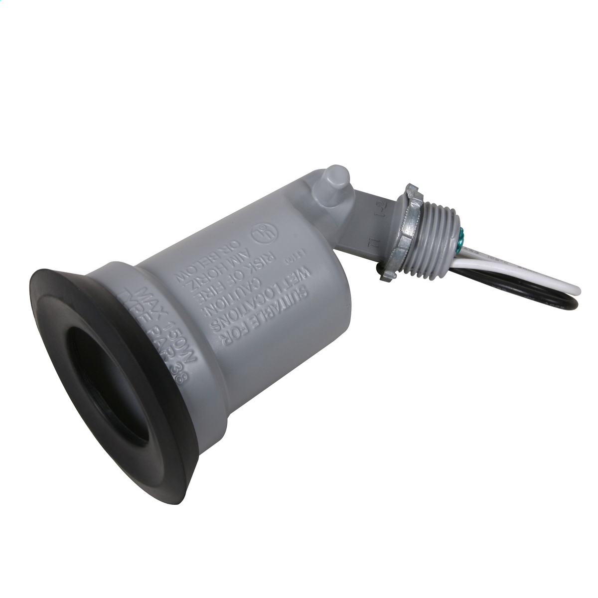 LT100S Traditional Weatherproof Lampholder, 150 W, 120 VAC, Medium E26 Lamp
