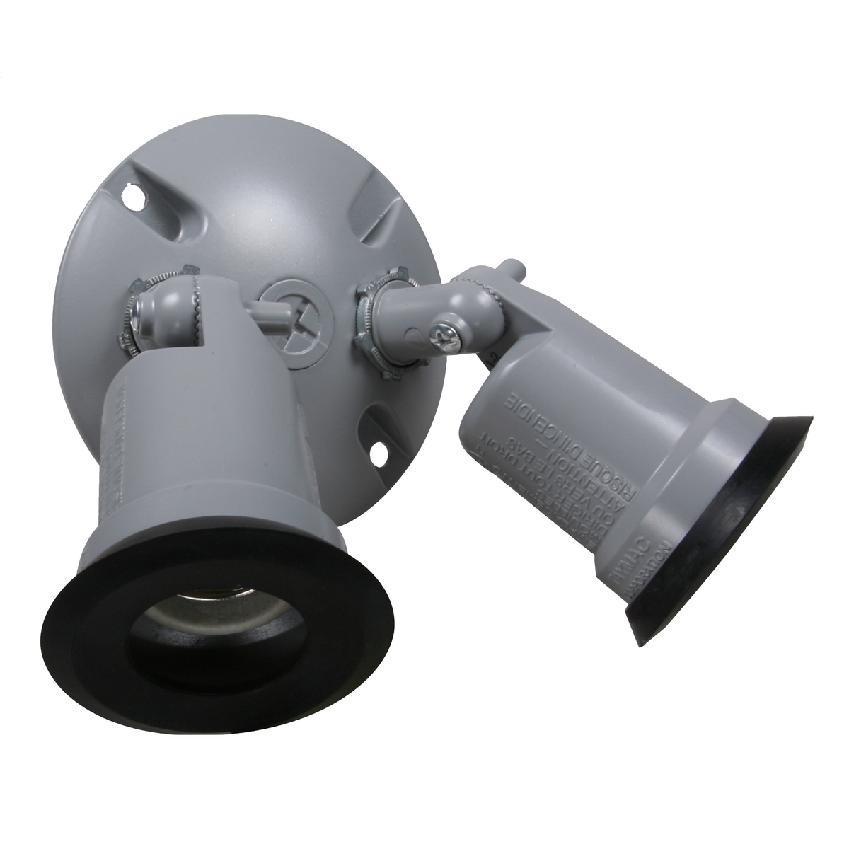 LT230S Double Round Weatherproof Lampholder Kit, 150 W Lamp, 120 VAC, E26 Lamp