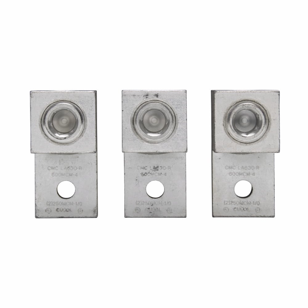 LUG3-2 2-Pole Terminal Lug Kit, 400 A, (2) 6 AWG to 350 kcmil Wire, Copper/Aluminum Wire