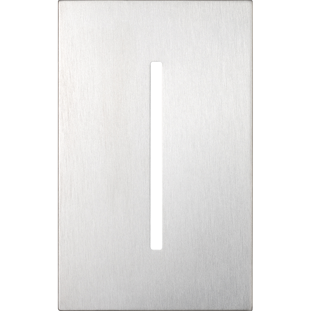 LWT-G-SC New Architectural Wall Plate for Grafik T Controls, 1 Gang, Metal, Satin Chrome