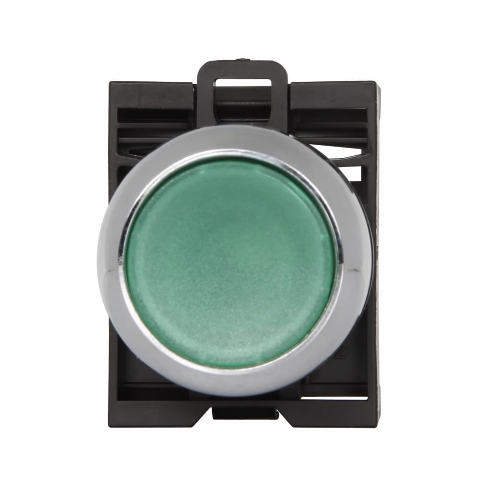 M22M-DL-B Modular Illuminated Pushbutton, 22.5 mm, Flush Operator, Blue