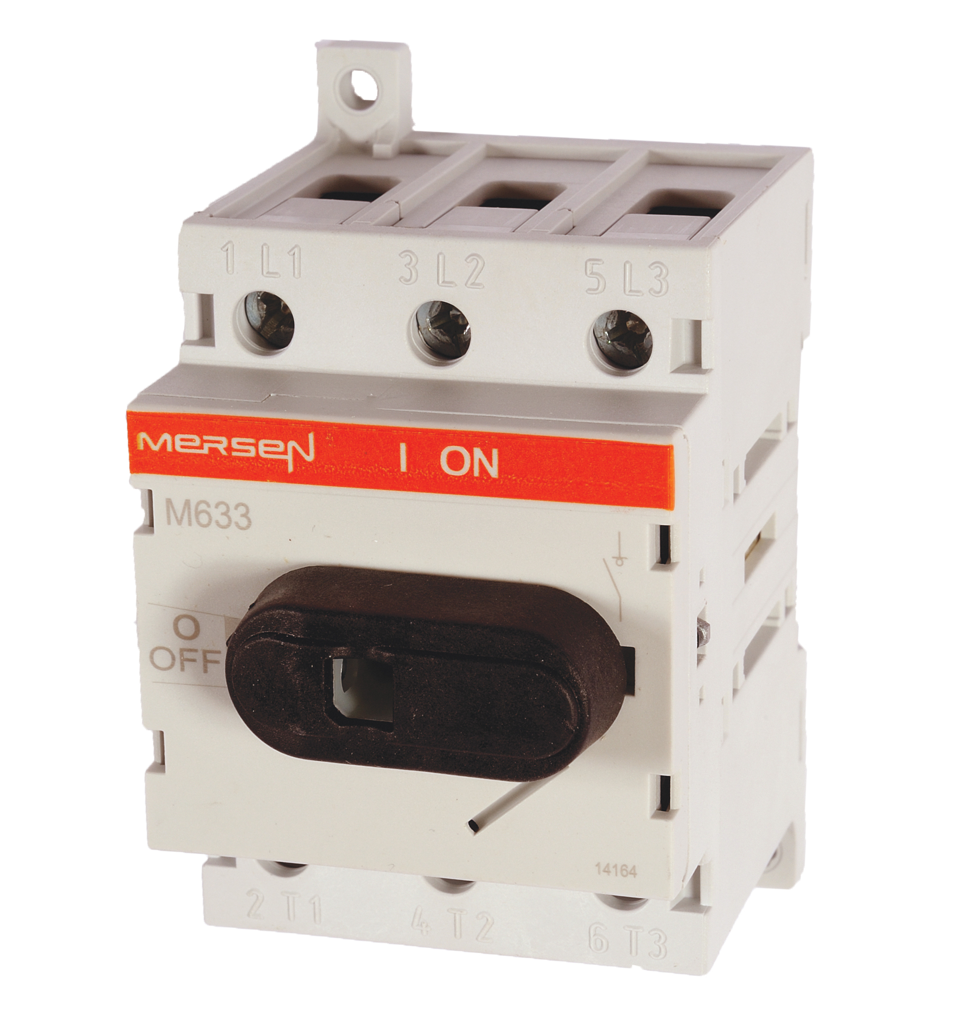 M633 Front Operated Modular Non-Fusible Disconnect Switch, 600 V AC, 63 A, 15 hp, 30 hp, 2 hp, 7 hp, 3 Poles