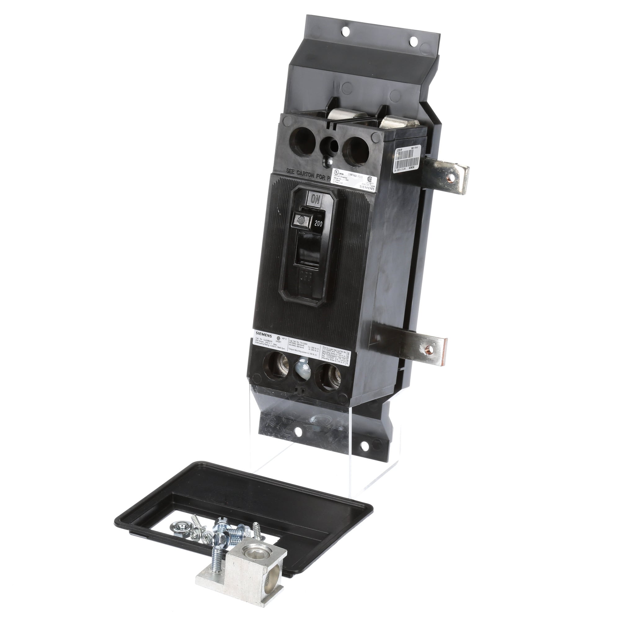 MBKQJ1200A Main Breaker Mounting Kit With Breaker, For Use With QJ2/QR2 Breaker and QJ22B200 Circuit Breaker in P1 Next Generation Panelboards, 200 A, 1-Pole, 10 kA at 240 V AC Interrupt Rating, Composite