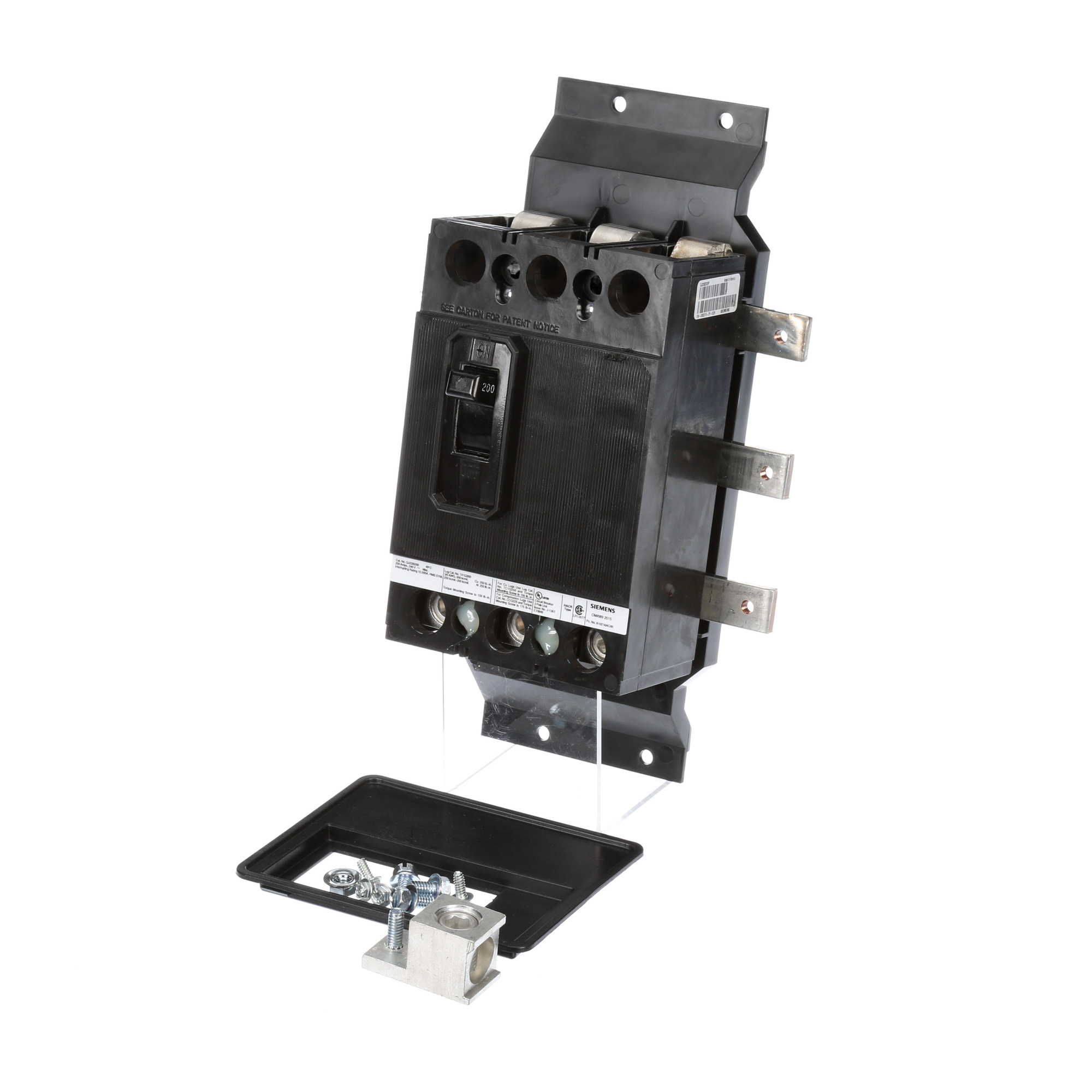 MBKQJ3200A Standard Trip Main Breaker Mounting Kit With Breaker, For Use With QJ2 200 A and QJ23B200 Circuit Breakers and P1 Panel, 3-Pole, 10 kA at 240 V AC, Composite