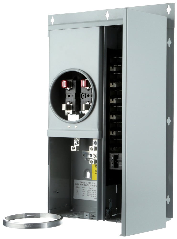 MC1224B1125EFC MC 12 Spaces, 24 Circuits, 125 Amp, 4 Jaw, OH, UG, Ringed, Flush, EU