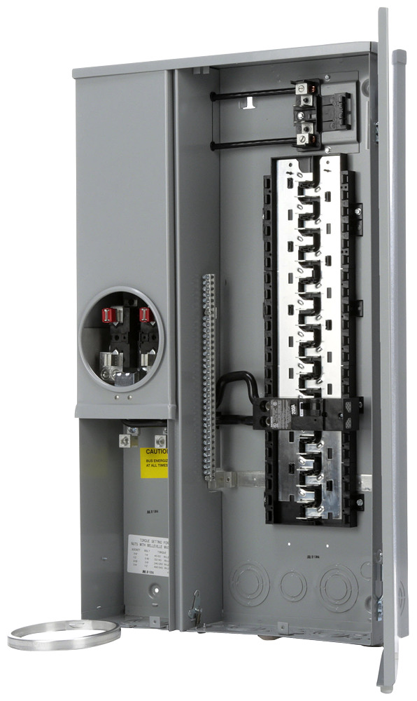 MC4040S1200SC Meter Load Center Combination, 40 Spaces, 40 Circuits, 200A 4 Jaw, OH, UG, Ringed, Surface, PV