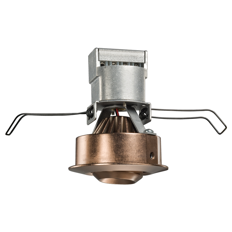 MG1LG2 RD 03LM 30K 80CRI FL WH Adjustable Flood Low Voltage Downlight Fixture, 2-3/8 in Ceiling Opening, 12 V AC, Die Cast Aluminum Housing