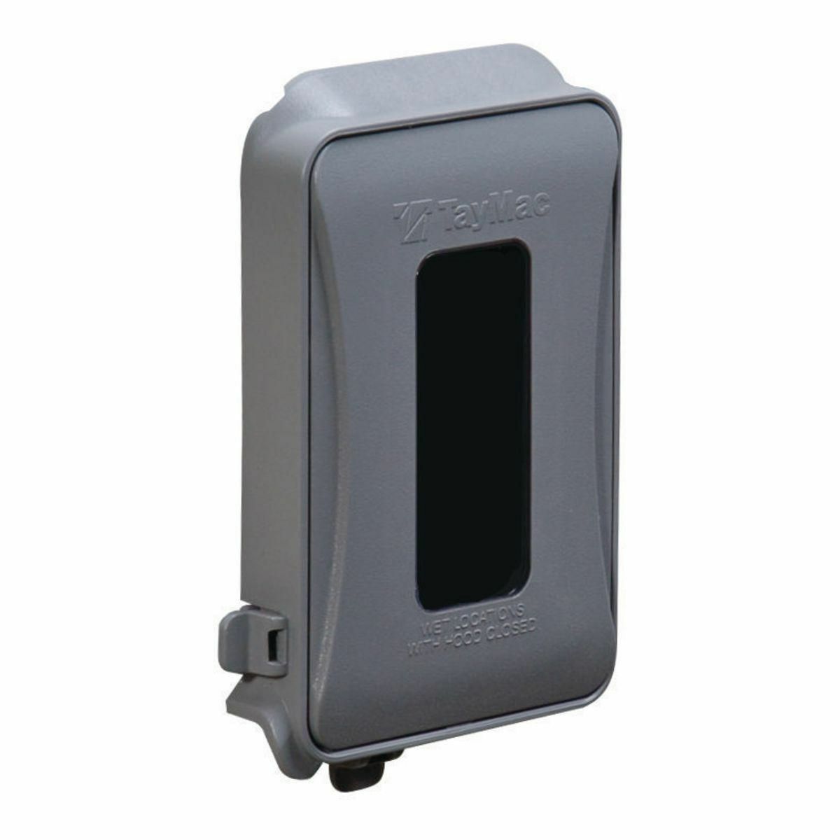 ML450G 16-in-1 Configuration Expandable Flat Non-Metallic Weatherproof While-In-Use Cover, 5.7 in L x 3.61 in W x 1 to 3-1/2 in D, Neoprene Rubber/Polycarbonate