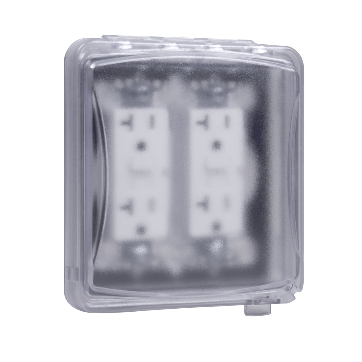 MM1410C Flat Weatherproof Flip Cover, 5.54 in L x 4.08 in W x 3.1 in D, Blank, Polycarbonate