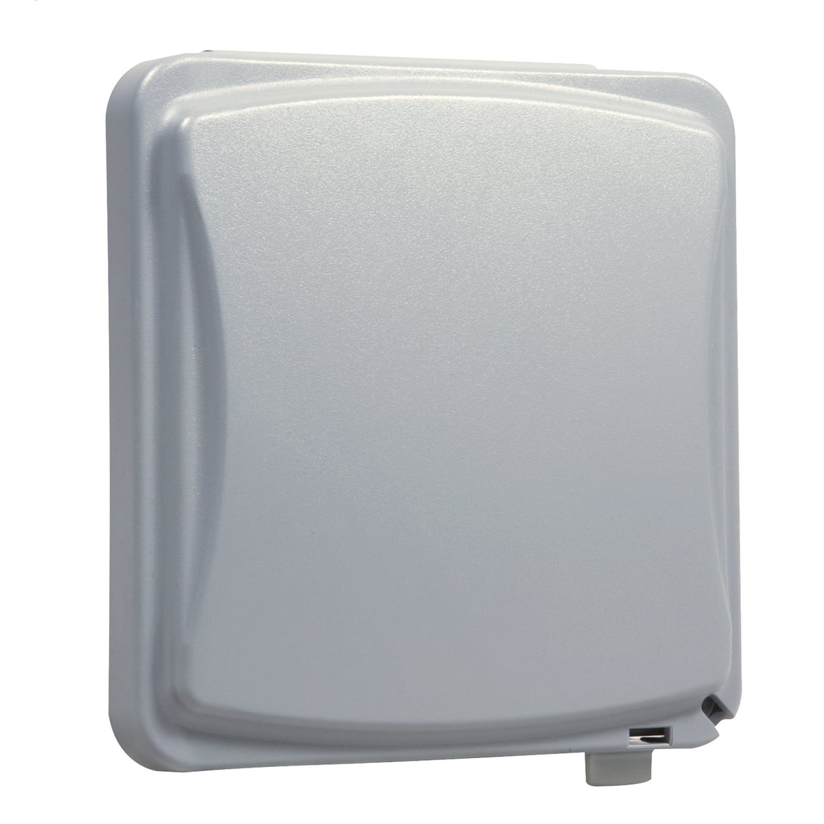 MM1410G Flat Weatherproof Flip Cover, 5.54 in L x 4.08 in W x 3.1 in D, Blank Cover, Polycarbonate