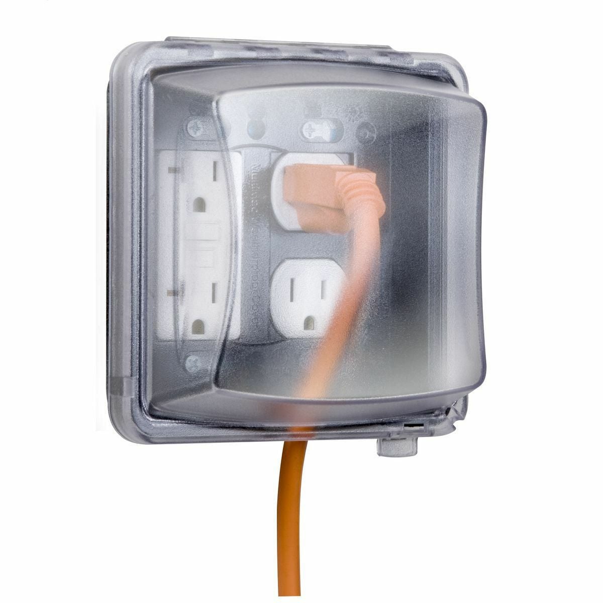 MM2410C 55-in-1 Configurations Cover, 3-1/4 in L 5.5 in W 2.75 in D, GFCI Cover, Polycarbonate