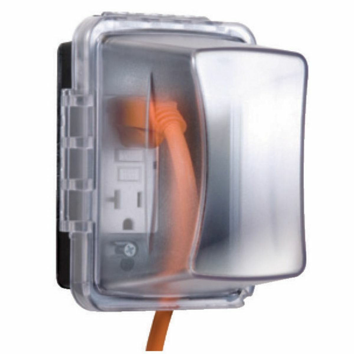 MM710C Weatherproof While-In-Use Box Cover, 5.38 in L x 4 in W x 4-3/4 in D, Polycarbonate