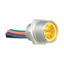 MRWE4BC100A LynxPOWER Style III 6-Pole 3-Phase Mini-Line Male Receptacle, 600 VAC, 8 A, 4800 W Power Rating