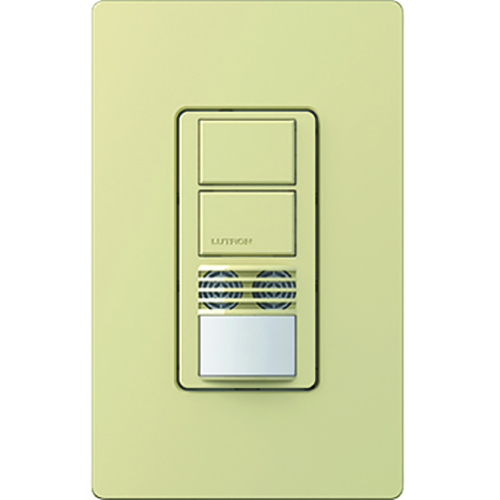 MS-A202-IV Maestro Dual Circuit Dual-Tech Motion Sensor Switch, 6 Amp, 120-277V, 1 Pole, Ground or Neutral Required, Ivory