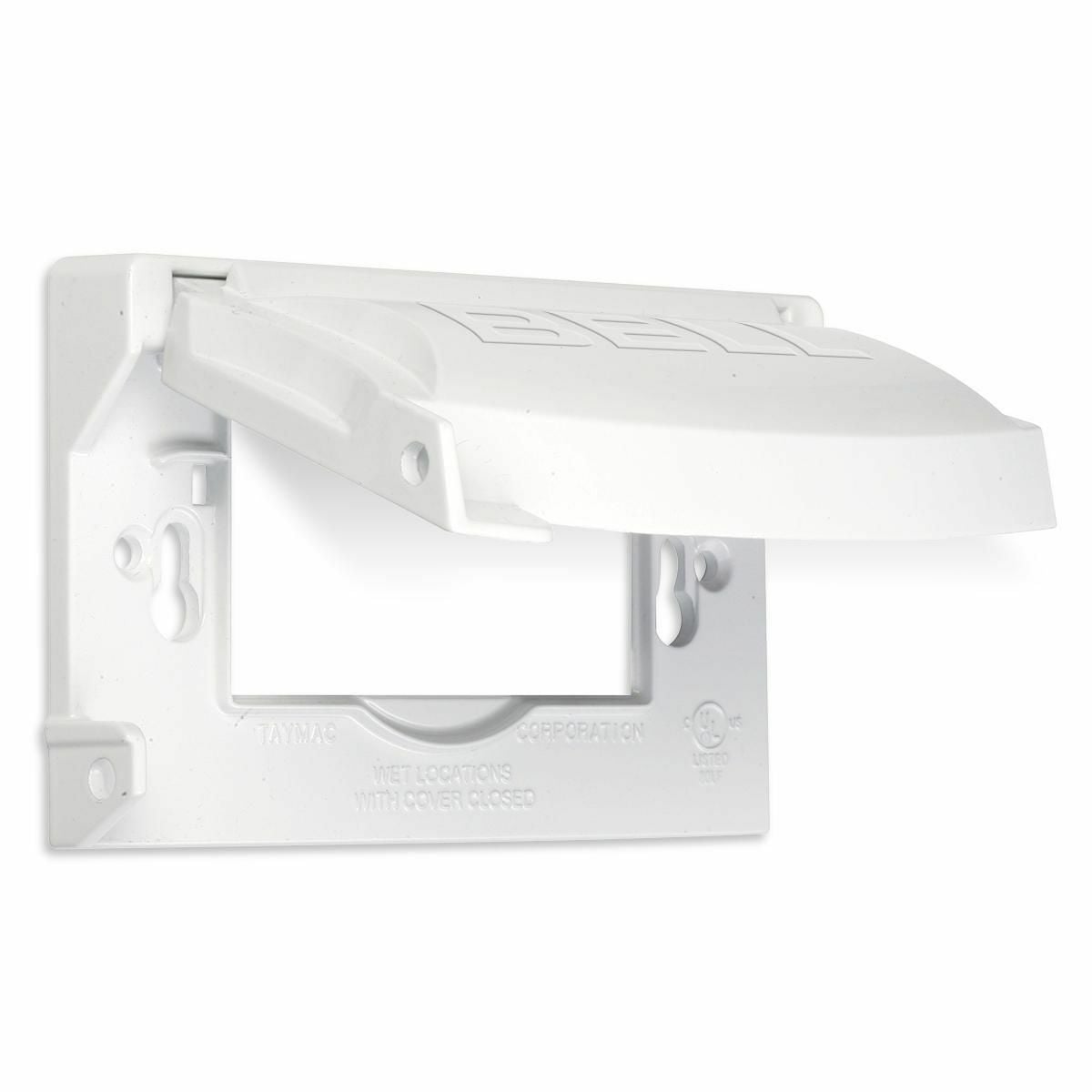 MX1250W Snap Waterproof Flip Cover, 2.9 in L x 4.69 in W x 1.18 in D, Outdoor Receptacle/Switch Cover, Die Cast Metal