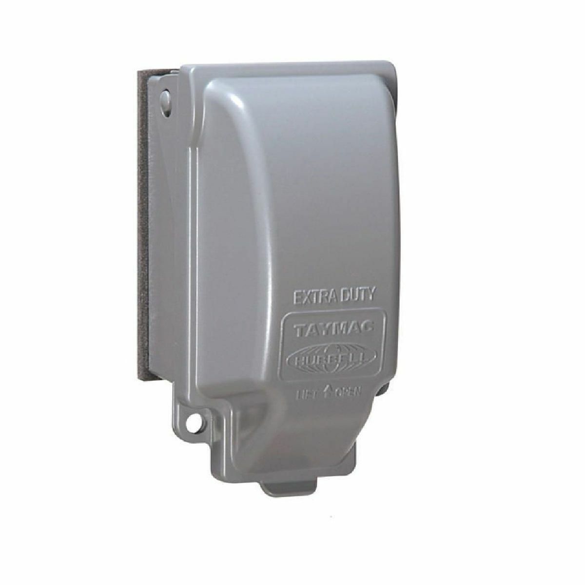 MX3200 Weatherproof While-in-Use Box Cover, 3.55 in L x 3.37 in W x 3-1/2 in D, Die Cast Metal