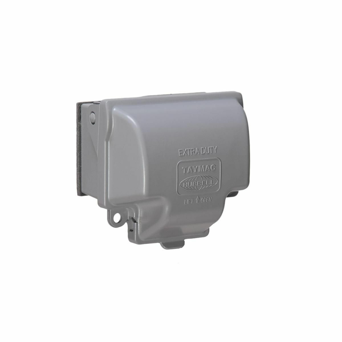 MX3300 Weatherproof While-in-Use Box Cover, 3.49 in L x 5.12 in W x 3-1/2 in D, Die Cast Metal