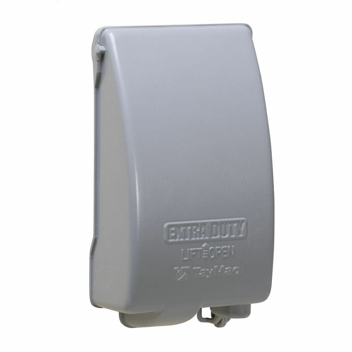 MX4280S 8-in-1 Extra Duty Low Profile Weatherproof While-In-Use Cover, 5.98 in L x 3.48 in W x 2.27 in D, Die Cast Metal