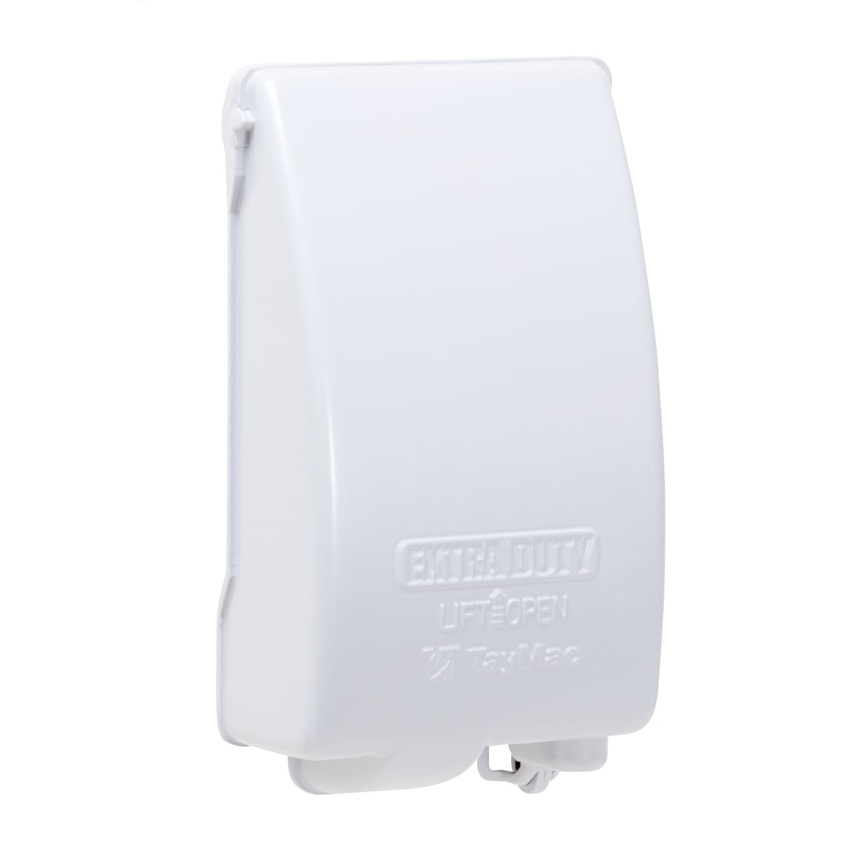 MX4280WH 8-in-1 1-Hole Extra Duty Low Profile Weatherproof While-In-Use Cover, 2-1/4 in L x 3.35 in W x 3-1/2 in D, Die Cast Metal