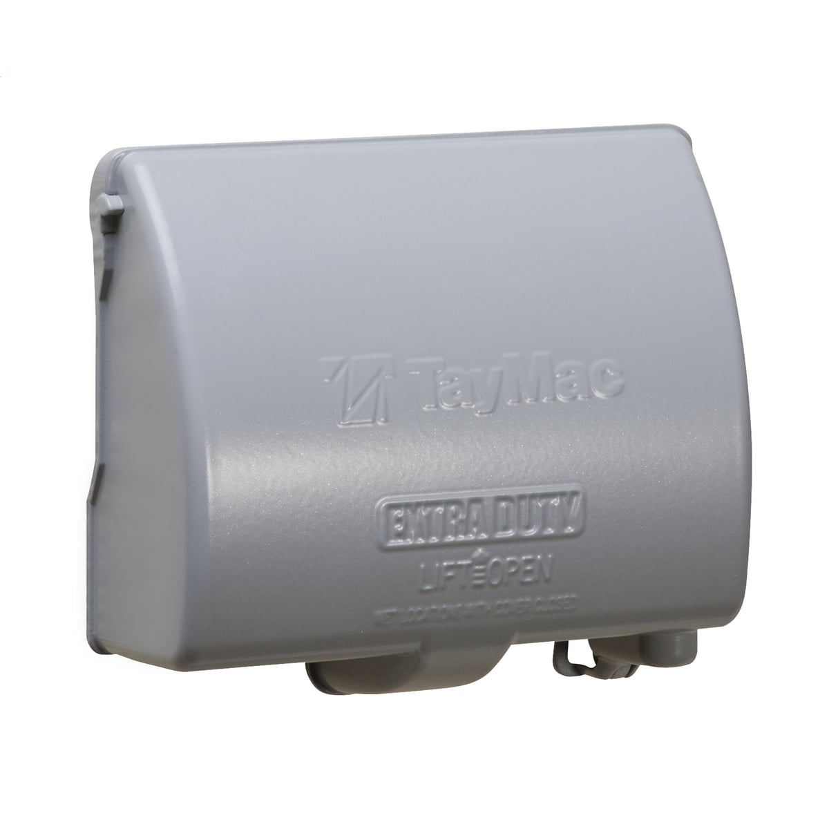 MX4380S Extra Duty Low Profile Weatherproof While-In-Use Cover, 2-1/4 in L x 5.15 in W x 2.27 in D, Die Cast Metal