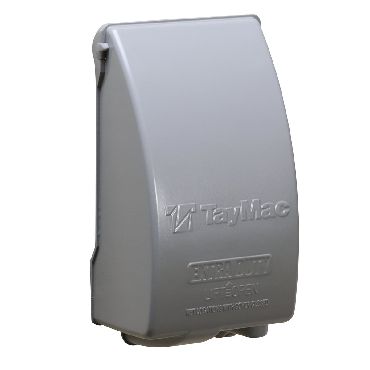 MX5280S 1-Hole Extra Duty Low Profile Weatherproof While-In-Use Cover, 6-1/4 in L x 4 in W x 6.3 in D, Die Cast Metal