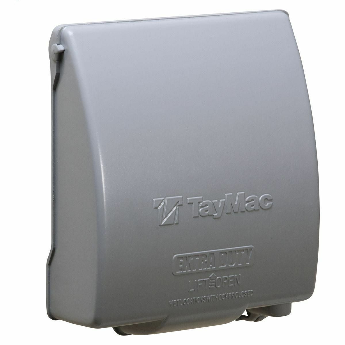 MX7280S Extra Duty Weatherproof While-In-Use Cover, 5.395 in W x 6.492 in D, Die Cast Metal