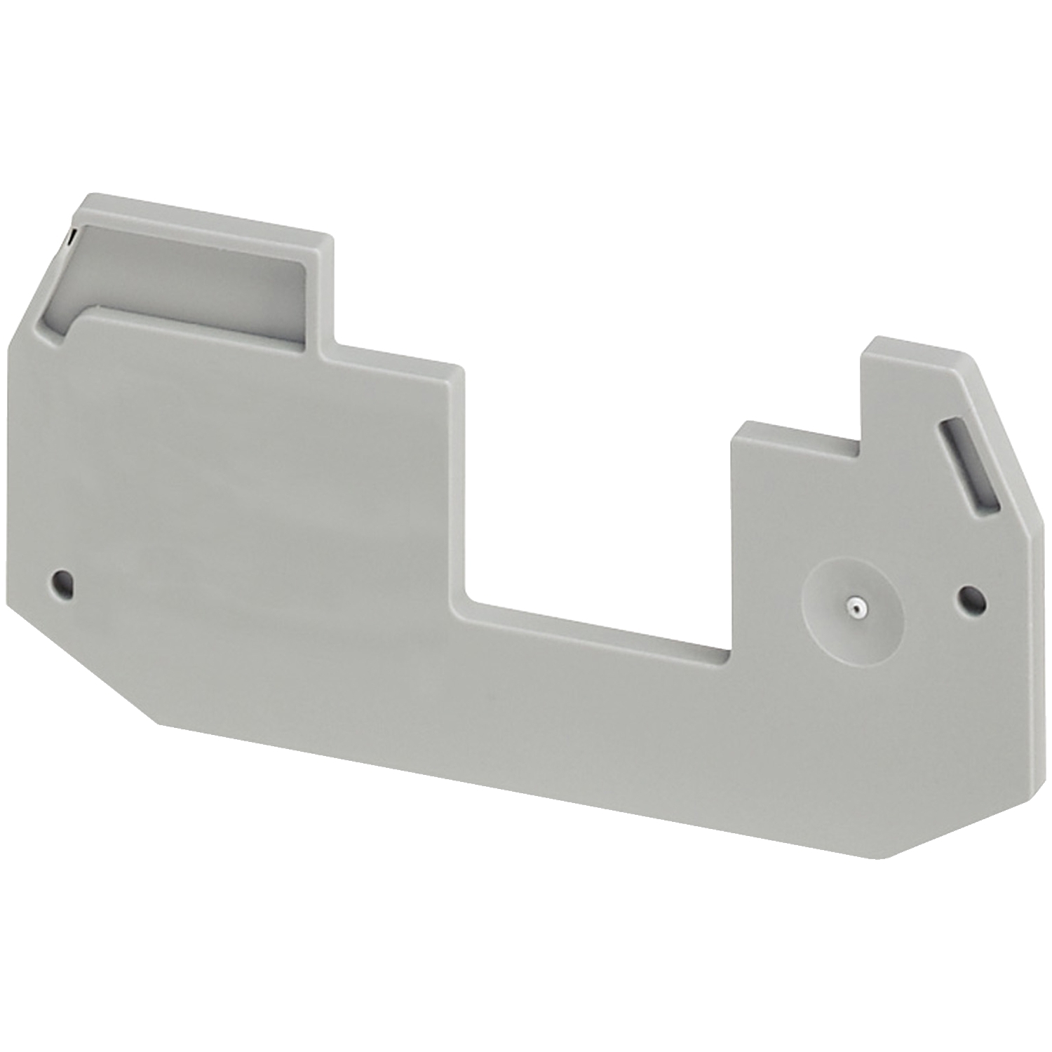 NSYTRACEP24 Partial Spacer End Cover, For Use With NSYTRV24D and NSYTR 2.5 sq-mm Screw Terminal Block, 4-Point, Gray