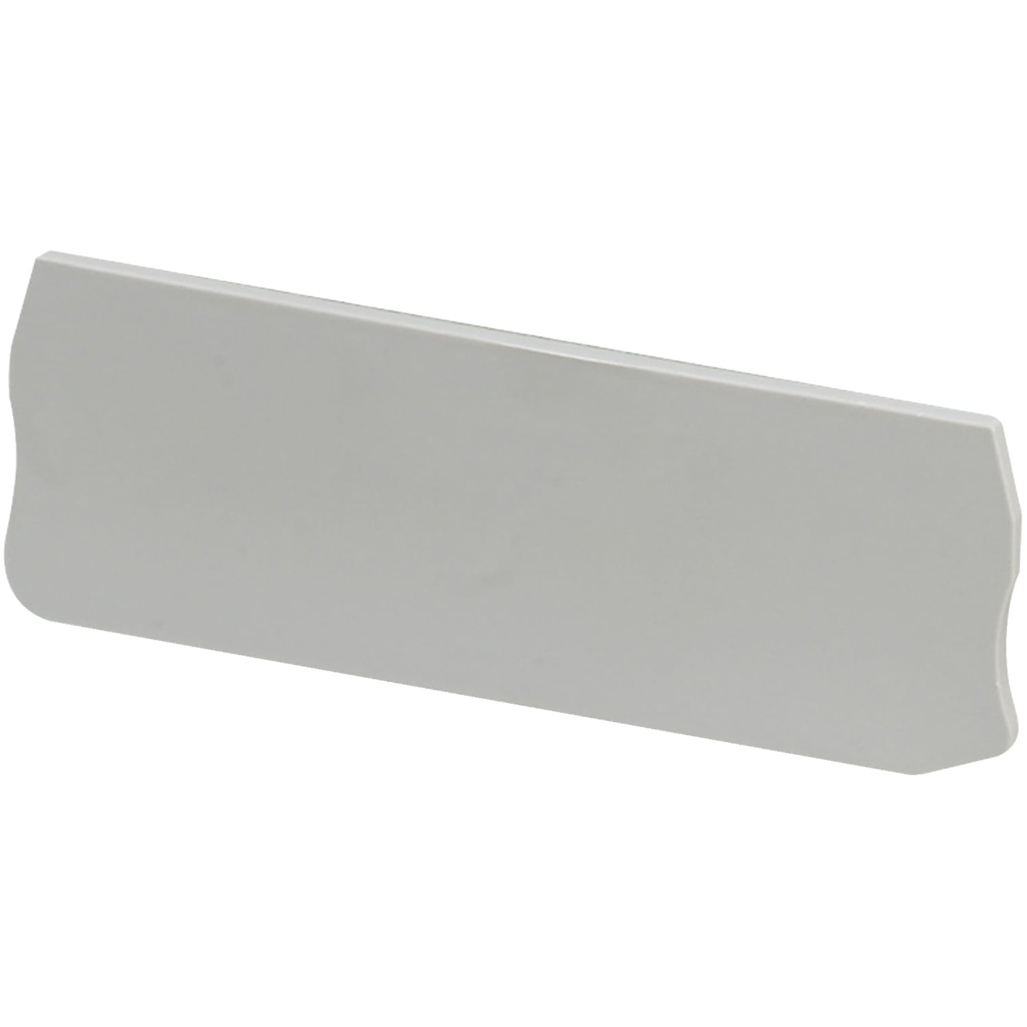 NSYTRACR44 4-Point End Cover Plate, For Use With NSYTRR44 4 sq-mm Spring Terminal Block, 4-Terminal, Gray