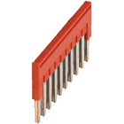 Plug-In Bridge, 10 Points for 2.5mm Terminal Blocks, Red