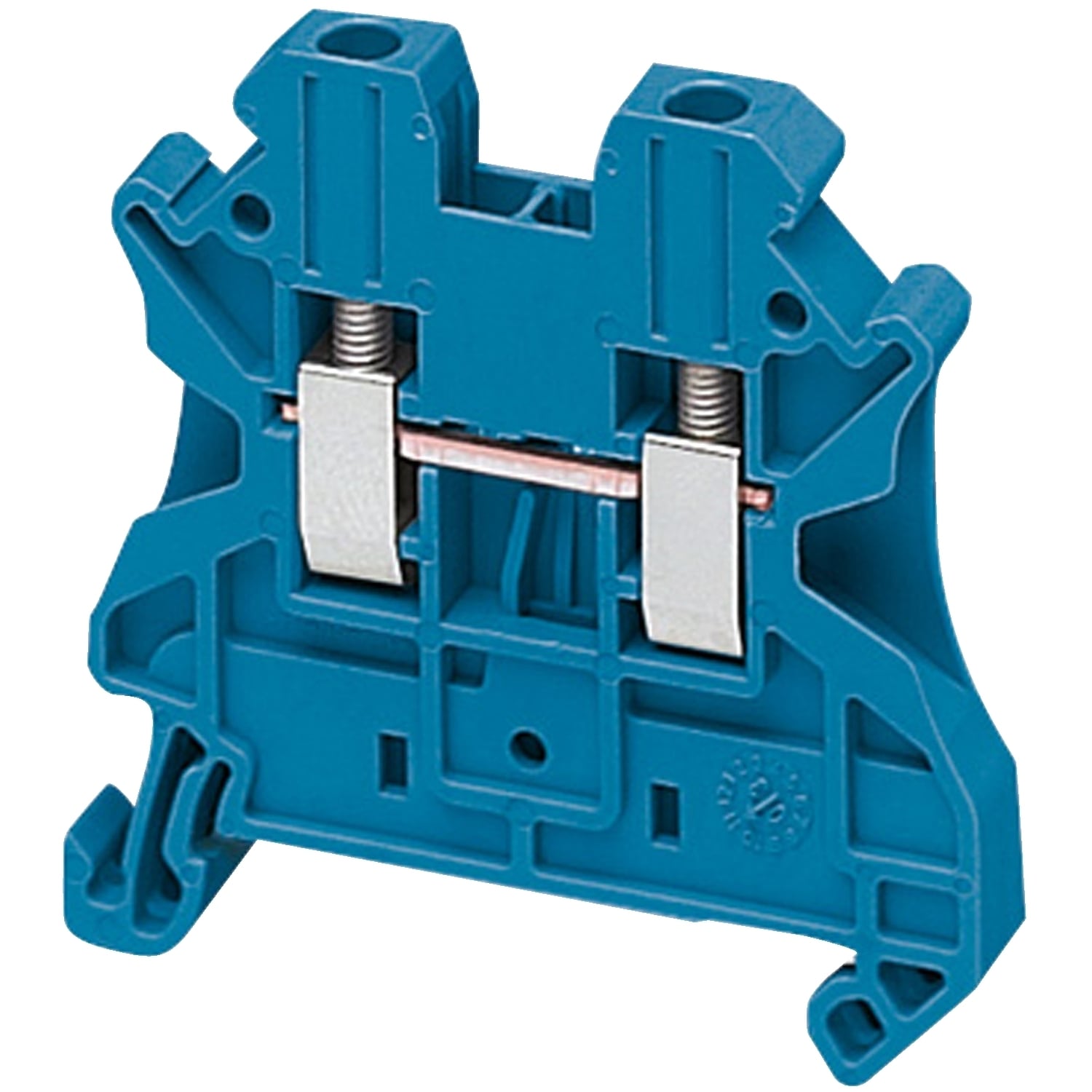 NSYTRV22BL Linergy Pass-Through Terminal Block, 600/690/1000 V AC, 24 A, 0.14 to 4 sq-mm Wire, Clip-Fit Mount