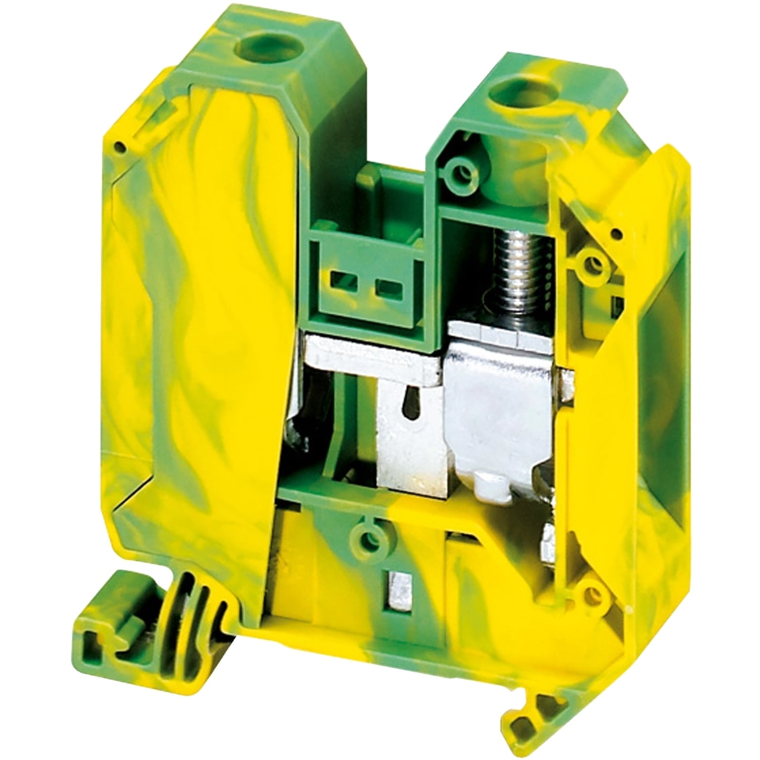 NSYTRV352PE Linergy TR 1-Level 2-Terminal Grounding Terminal Block, 14 to 1/0 AWG Solid/Stranded Wire, 1 Poles, Clip-Fit Mount