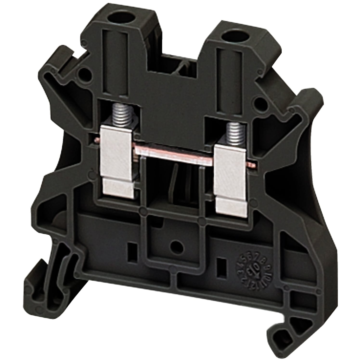 NSYTRV42BK Linergy TRV Feed Through Terminal Block, 600/690/1000 V AC, 30/32 A, 0.14 to 6 sq-mm Wire, Clip-Fit Mount