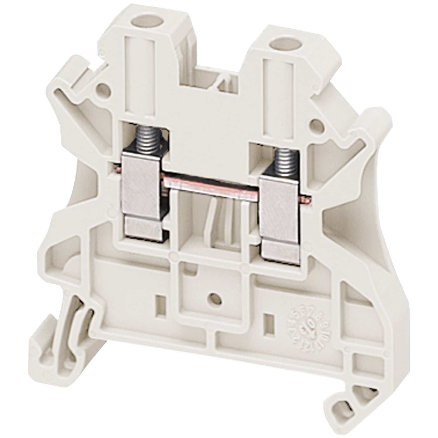 NSYTRV42WH Linergy TRV Feed Through Terminal Block, 600/690/1000 V AC, 30/32 A, 0.14 to 6 sq-mm Wire, Clip-Fit Mount