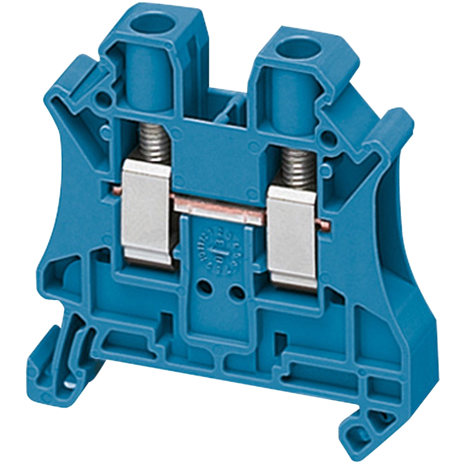 NSYTRV62BL Linergy TR 1-Level 2-Terminal Feed-Thru Terminal Block, 1 kV, 57 A, 24 to 8 AWG Solid/Stranded Wire, 1 Poles, DIN Rail Mount