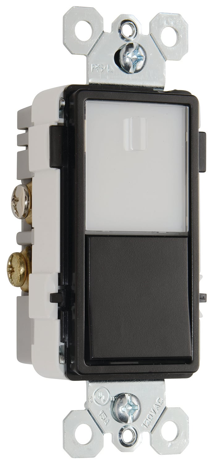 NTL873BKCC6 radiant Single Pole/3-Way Switch Night Light, Black