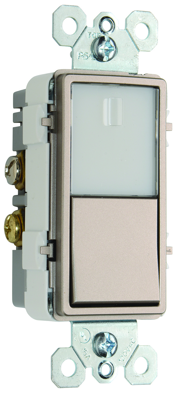 NTL873NICC6 radiant Single Pole/3-Way Switch Night Light, Nickel